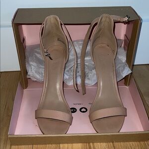 Elegant Nude Heeled Sandals